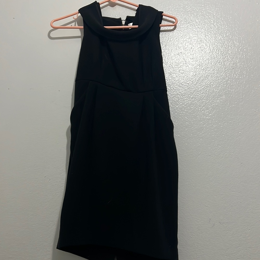 Black office dress LOFT